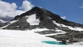 Top of Weissee Glacier world in National Park Hohe Tauern Austria Royalty Free Stock Photo