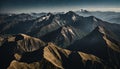 Top of the World Aerial View of a Mountain Peak