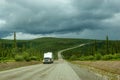 Top of the World highway Royalty Free Stock Photo