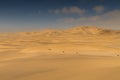 On top of a yellow sand dune Royalty Free Stock Photo