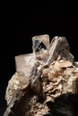 Topaz, quarts and muscovite Royalty Free Stock Photo