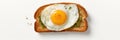 A Topdown View Of A Fried Egg On Toasted Bread Showcasing A Sandwich With A Fried Egg Depicting A Me