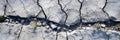 A Topdown View Of Ground Cracks Emphasizing Earthquakerelated Cracking Holes And The Textured Afterm