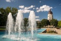 Topeka Kansas Capital Capitol Building Fountains Downtown City S