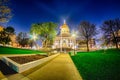 Topeka kansas downtown at night Royalty Free Stock Photo