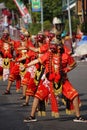 Topeng dance or beksan topeng dance from West Java. Royalty Free Stock Photo