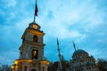 Tophane Clock Tower and Nusretiye Mosque.