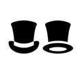 Tophat vector icon Royalty Free Stock Photo