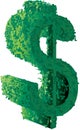 Topiary dollar sign