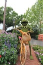 Topiary figure Kermit the Frog at Epcot Royalty Free Stock Photo