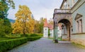 Topiary garden at autumn Royalty Free Stock Photo