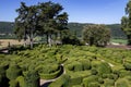 Topiary garden of the Jardins de Marqueyssac - Dordogne - France Royalty Free Stock Photo