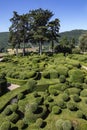 Topiary garden of the Jardins de Marqueyssac - Dordogne - France Royalty Free Stock Photo