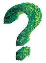 Topiary question mark