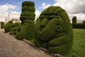 Topiary in Tulcan Ecuador cemetery Royalty Free Stock Photo