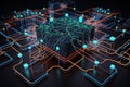 Ai Generative Data Flow in Cyber Networks Blockchain and Big Data Fields