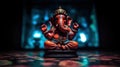 Digital statue of Hindu god Ganesh