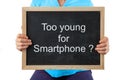 The topic of when to give your children smartphones.