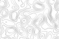 Topographic abstract vector background in black and white design