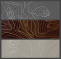 Topographic background. Contouring topographics, abstract mapping graphic landscape. Black map texture, dark gold line