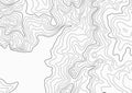 Topographic map background. bay and mountains contour map. cartography vector pattern