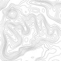 Topographic map background. Grid map. Pattern of contour lines. Abstract vector illustration Royalty Free Stock Photo