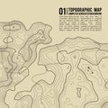 Topographic map background with space for copy . Line topography map contour background , geographic grid abstract