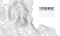 Topographic map contour background. Topo map with elevation. Contour map vector. Geographic World Topography map grid Royalty Free Stock Photo