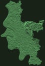 Topographic map of DÃÂ¼sseldorf, Germany