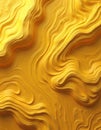Topographic map inspired yellow wallpaper design. Contour lines create elevation effect. Geometric, three-dimensional structure Royalty Free Stock Photo