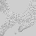 Topographic map lines background. Abstract vector illustration Royalty Free Stock Photo