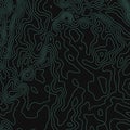 Topographic map lines background. Vector illustration. Contour map