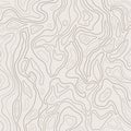 Topographic map lines, earth relief, contour background. Geographic grid, elevation map, vector abstract.