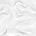 Topographic map seamless pattern. Vector background illustration Royalty Free Stock Photo