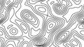 Topographic Map Seamless Pattern. Vector Background tile Royalty Free Stock Photo