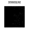 Topographic map showcasing detailed elevation data and geographic features Royalty Free Stock Photo