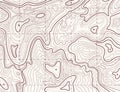 Topographic map. Trail mapping grid, contour terrain relief line texture. Cartography concept Royalty Free Stock Photo