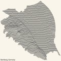 Topographic relief map of BAMBERG, GERMANY