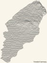 Topographic relief map of TROISDORF, GERMANY