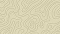 Topographic Texture Line Yellow Background Abstract Seamless Pattern Organic Minimalist Design.Vector Illustration Royalty Free Stock Photo