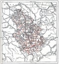 Topographical Map of Haute-Marne in Champagne-Ardenne, France, v