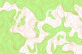 Topography map. Contour line abstract terrain relief texture. Geographic wavy landscape. Vector illustration.