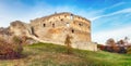 Topolcany castle in Slovakia, autumn time