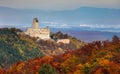 Topolcany castle in Slovakia, autumn time