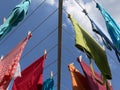 Tops on washing line Royalty Free Stock Photo