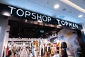 TOPSHOP topman store in Galeria Shopping Mall in Saint Petersburg, Russia Royalty Free Stock Photo