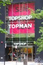 Topshop Topman fashion shop Royalty Free Stock Photo