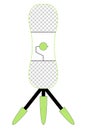 Topspin tennis training aid pictogram vector illustration Royalty Free Stock Photo