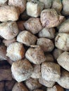 Topu or tahu with brown color in the market