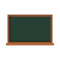 Rectangular green chalkboard with a wooden frame. Royalty Free Stock Photo